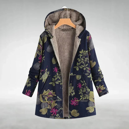 Sofia - Elegante Blumen-Fleecejacke
